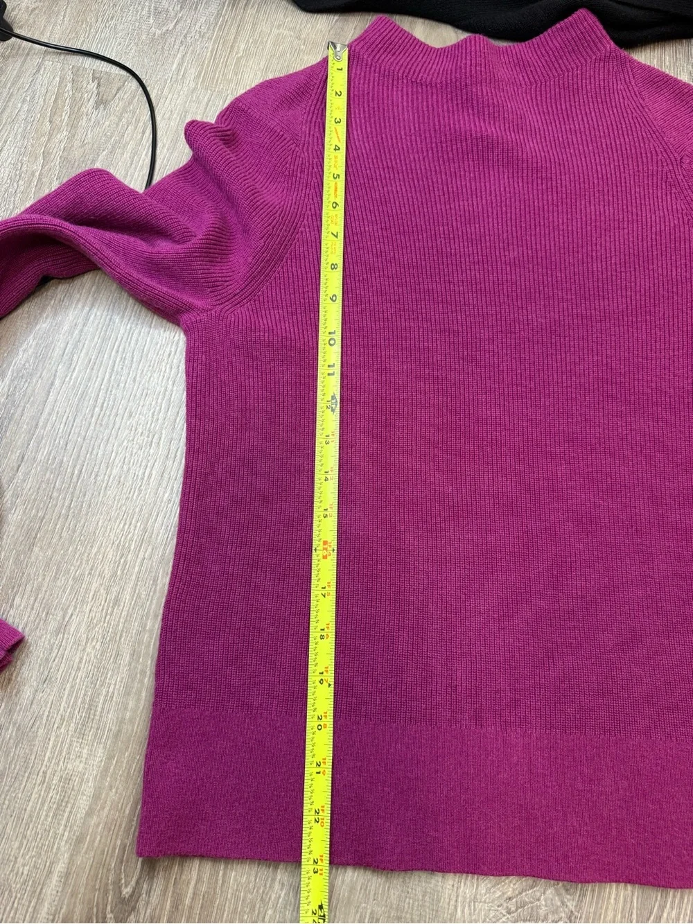 Lululemon Cotton-Blend Mock Neck Sweater in Heathered Wild Berry Medium